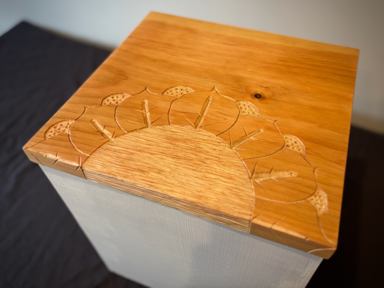 Carved_Pine_Pantry_Box Picture IMG_2438
