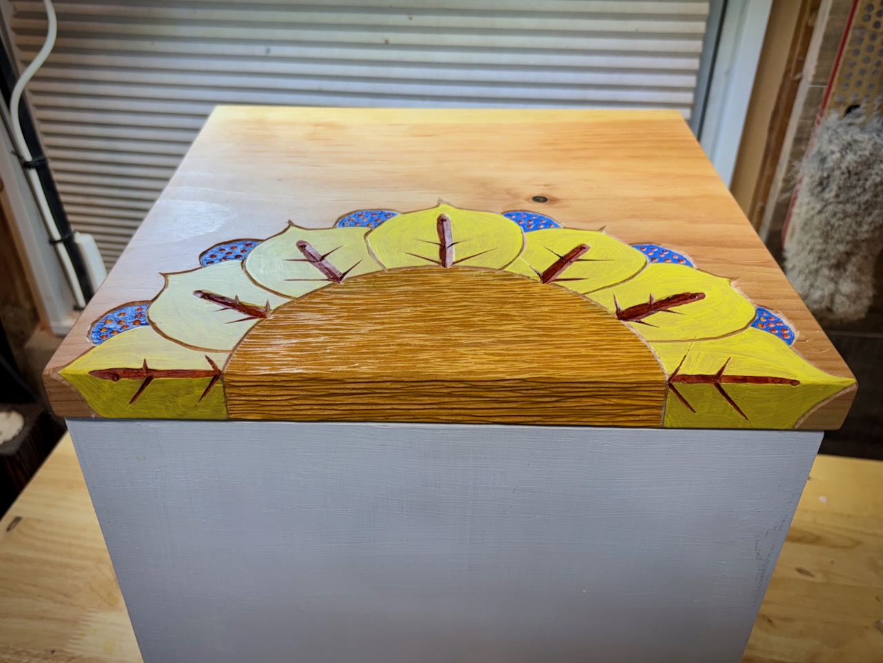 Carved_Pine_Pantry_Box Picture IMG_2466