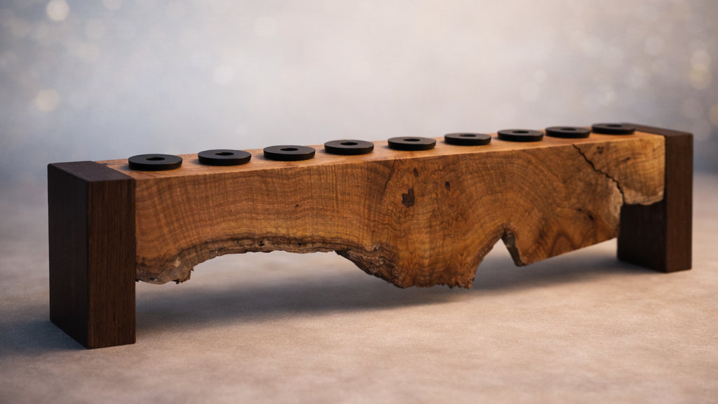 Red_Maple_Wenge_Menorah Picture IMG_001